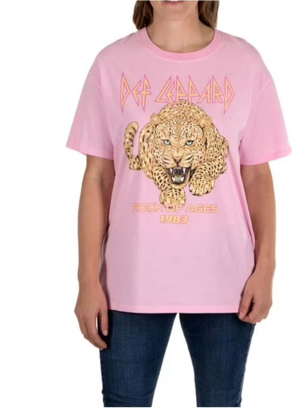 Def Leppard Rock of Ages 100% Cotton Graphic Tee